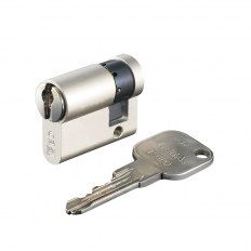 WKŁADKA BĘBENKOWA CSF F9 BASIC JEDNOSTRONNA 40x10, 3 KLUCZE, NIKLOWANA MATOWA