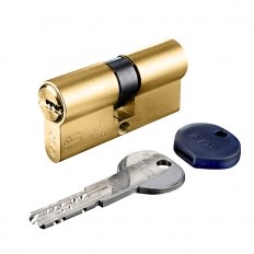 WKŁADKA BĘBENKOWA R7 EXTRA DWUSTRONNA 50x60, 5 KLUCZY, MOSIĄDZ MATOWY