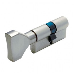 WKŁADKA BĘBENKOWA R7 EXTRA DWUSTRONNA SYSTEMOWA Z GAŁKĄ 60x45, NIKLOWANA MATOWA