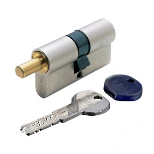 WKŁADKA BĘBENKOWA R7 DWUSTRONNA DO GAŁKI 30x60, 5 KLUCZY, NIKLOWANA MATOWA