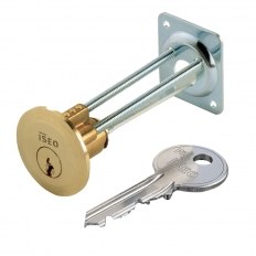 WKŁADKA F5 RIM GRUBOŚĆ DRZWI MAX. 85mm 3 KLUCZE MOSIĄDZ NATURALNY