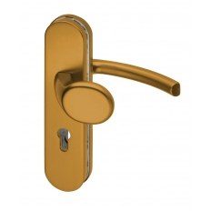 KLAMKO-GAŁKA LOGO 92WB (PZ) BRĄZOWA (F4) [GD 65-75mm]