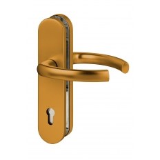 KLAMKA LOGO 92WB (PZ) BRĄZOWA (F4) [GD 85-95mm]