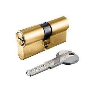 WKŁADKA BĘBENKOWA R6 EXTRA DWUSTRONNA 30x45, 5 KLUCZY, MOSIĄDZ MATOWY