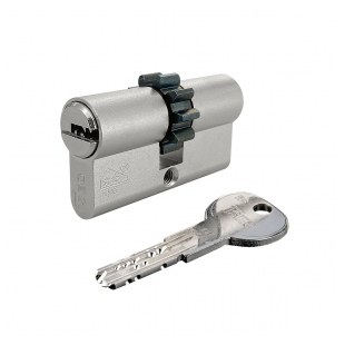 WKŁADKA BĘBENKOWA R6 EXTRA DWUSTRONNA Z ZĘBATKĄ 40x55, 5 KLUCZY, NIKLOWANA MATOWA