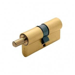 WKŁADKA BĘBENKOWA R6 EXTRA DWUSTRONNA SYSTEMOWA DO GAŁKI 30x30, MOSIĄDZ MATOWY