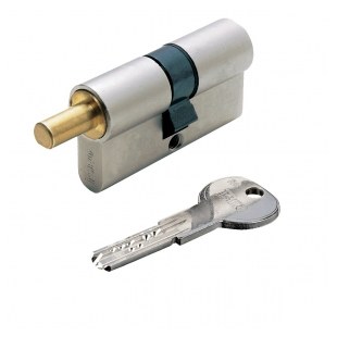 WKŁADKA BĘBENKOWA R6 EXTRA DWUSTRONNA DO GAŁKI 55x40, 5 KLUCZY, NIKLOWANA MATOWA