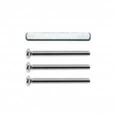 ZESTAW MONTAŻOWY DO KLAMKO-GAŁKI KRONOS GD=88-92mm, ŚRUBY M6x100mm (x3), TRZPIEŃ Z GWINTEM 8x120mm