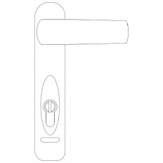 KLAMKA TRIM-TRONIC Z WKŁADKĄ BĘBENKOWĄ, METALIZOWANA SZARA [ENDURANCE]