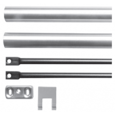 PRĘTY Z OSŁONAMI, WYSOKOŚĆ 3400mm, METALIZOWANE SZARE [ENDURANCE]