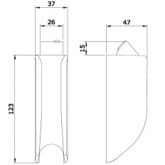 RYGLE GÓRA/DÓŁ, PPOŻ., METALIZOWANE SZARE RYGLE GÓRA/DÓŁ, PPOŻ., METALIZOWANE SZARE