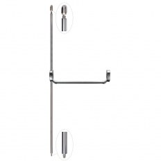 ZAMKNIĘCIE IDEA BOLT, DWUPUNKTOWE, RYGLOWANIE GÓRA/DÓŁ, PPOŻ., KOLOR STALI NIERDZEWNEJ (PVD)