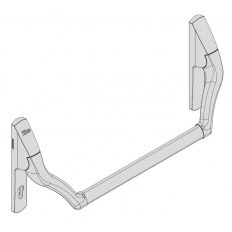 ZAMKNIĘCIE PRO EXIT 92WB, KWADRAT 8mm, KOLOR STALI NIERDZEWNEJ (PVD)