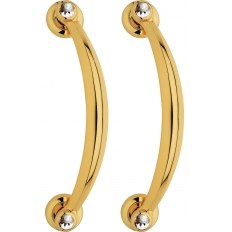 KOMPLET UCHWYTÓW DRZWIOWYCH ELIKA CRYSTAL 275mm SZYLDY 108 OZ [MONTAŻ PRZELOTOWY DO DREWNA]