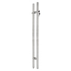 KOMPLET UCHWYTÓW DO SZKŁA Z ZAMKIEM (5 KLUCZY), L=1500 mm, ROZSTAW 1125 mm, STAL NIERDZEWNA KOMPLET UCHWYTÓW DO SZKŁA Z ZAMKIEM (5 KLUCZY), L=1500 mm, ROZSTAW 1125 mm, STAL NIERDZEWNA