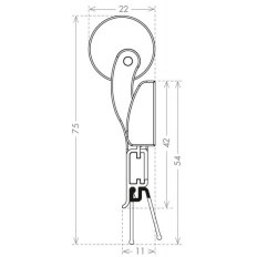USZCZELKA OPADAJĄCA ECOAPPLIQUE 1000mm (>600mm) BIAŁA USZCZELKA OPADAJĄCA ECOAPPLIQUE 1000mm (>600mm) BIAŁA