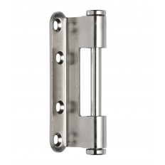 PŁETWA ZAWIASU OT 335 150 [103x24,5 mm] Z TRZPIENIEM I NAKRĘTKĄ, NIKLOWANA