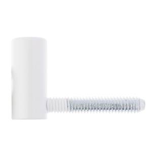 GÓRNA CZĘŚĆ ZAWIASU OT P50 150 M7x40mm PLASTYFIKOWANA BIAŁA RAL 9010