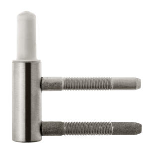 DOLNA CZĘŚĆ ZAWIASU OT 101 150 Z NYLONEM M7x50mm (2T) STAL NIERDZEWNA MATOWA