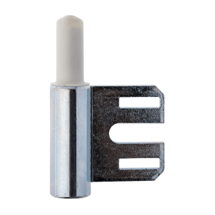 DOLNA CZĘŚĆ ZAWIASU OT 102 150 Z NYLONEM Z PŁYTKĄ DO STALI GALWANIZOWANA NA BIAŁO