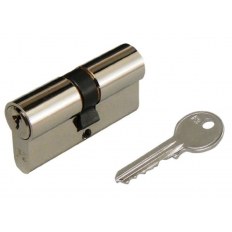 WKŁADKA BĘBENKOWA F3 DWUSTRONNA 30x30, 3 KLUCZE, NIKLOWANA MATOWA