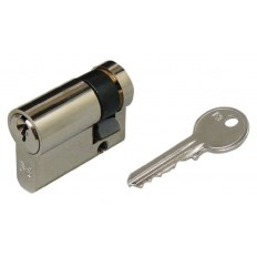 WKŁADKA BĘBENKOWA F3 JEDNOSTRONNA 40x10, 3 KLUCZE, NIKLOWANA MATOWA