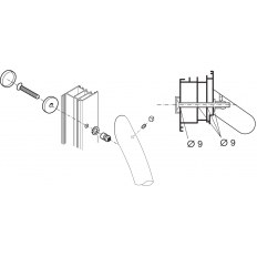 ZESTAW MOCUJĄCY JEDNOSTRONNY DO DREWNA, ALUMINIUM, PCV śr.35mm NYLON SZARY ZESTAW MOCUJĄCY JEDNOSTRONNY DO DREWNA, ALUMINIUM, PCV śr.35mm NYLON SZARY