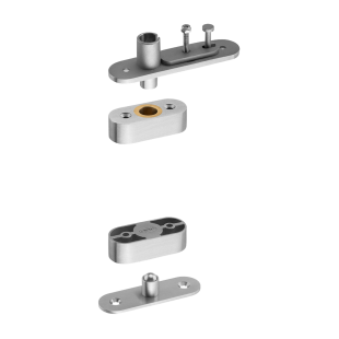 ZAWIAS PIVOT DO OŚCIEŻNICY TYP B, DO 100 kg, STAL NIERDZEWNA