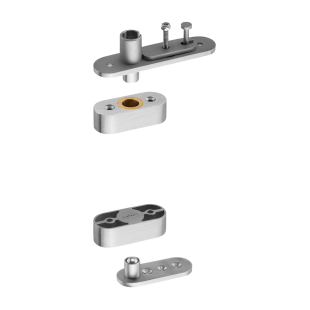 ZAWIAS PIVOT DO OŚCIEŻNICY TYP C, DO 100 kg, STAL NIERDZEWNA