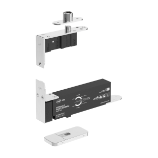 ZAWIAS HYDRAULICZNY PIVOT 100 EDGE DO 100 kg, PRZYTRZYMANIE OTWARCIA, BH3-UP4, SREBRNY