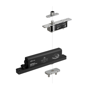 ZAWIAS HYDRAULICZNY PIVOT 350 PLUS, DO 350 kg, PRZYTRZYMANIE OTWARCIA, SREBRNY