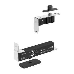 ZAWIAS HYDRAULICZNY PIVOT 100 EDGE PROFILE, DO 100 kg, PRZYTRZYMANIE OTWARCIA, CZARNY PVD