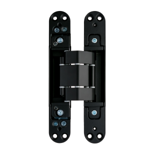 ZAWIAS WPUSZCZANY INVISACTA 311 3-D 140 KG (4 NAKŁADKI, WKRĘTY) LAKIEROWANY NA CZARNO RAL 9005