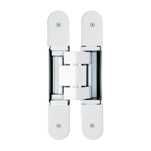 ZAWIAS WPUSZCZANY INVISACTA 311 3-D 140 KG (4 NAKŁADKI, WKRĘTY) LAKIEROWANY NA BIAŁO RAL 9016