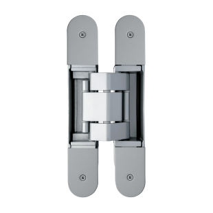 ZAWIAS WPUSZCZANY INVISACTA 311 3-D 140 KG (4 NAKŁADKI, WKRĘTY) CHROMOWANY MATOWY