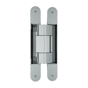 ZAWIAS WPUSZCZANY INVISACTA 343 3-D 200 KG (4 NAKŁADKI, WKRĘTY), CHROMOWANY MATOWY