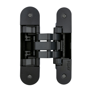 ZAWIAS WPUSZCZANY INVISACTA 570 3-D 60 KG (4 NAKŁADKI PRZYKRĘCANE) LAKIEROWANY NA CZARNO