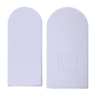 NAKŁADKA NA ZAWIAS K2460 [DUŻA 20 SZT. + MAŁA 20 SZT.], LAKIEROWANA NA BIAŁO