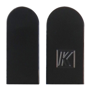 NAKŁADKA NA ZAWIAS K2460 [DUŻA 20 SZT. + MAŁA 20 SZT.], LAKIEROWANA NA CZARNO