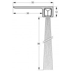 USZCZELKA SZCZOTKOWA F8-80 ALUMINIUM NATURALNE 1m USZCZELKA SZCZOTKOWA F8-80 ALUMINIUM NATURALNE 1m