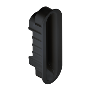 ZACZEP DO ZAMKA SPINOFF (MAGNETYCZNY), LAKIEROWANY NA CZARNO