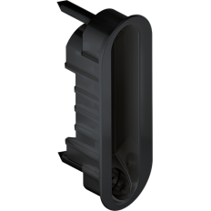 ZACZEP DO ZAMKA SPINOFF [WKRĘCANY], LAKIEROWANY NA CZARNO