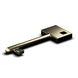 KLUCZ DO ZAMKA SPINOFF, NIKLOWANY MATOWY