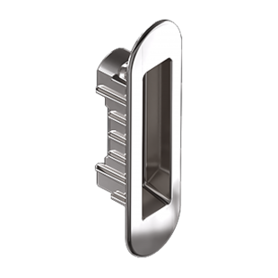 NAKŁADKA NA ZACZEP DO ZAMKA SPINOFF [OŚCIEŻNICA ALUMINIOWA], CHROMOWANA