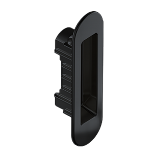 NAKŁADKA NA ZACZEP DO ZAMKA SPINOFF [OŚCIEŻNICA ALUMINIOWA], LAK. NA CZARNO