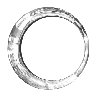 UCHWYT CIRKLE DO DRZWI SZKLANYCH CHROMOWANY