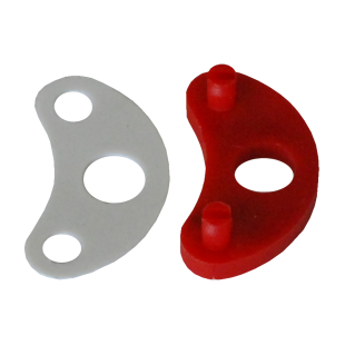 PODKŁADKI DYSTANSOWE INVISACTA 230/235 (12 szt. x 0,5mm + 12 szt. x 3mm), CZERWONE