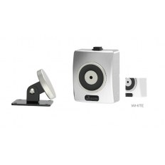 TRZYMACZ DRZWIOWY 55kg, NAŚCIENNY, 24VDC, BIAŁY