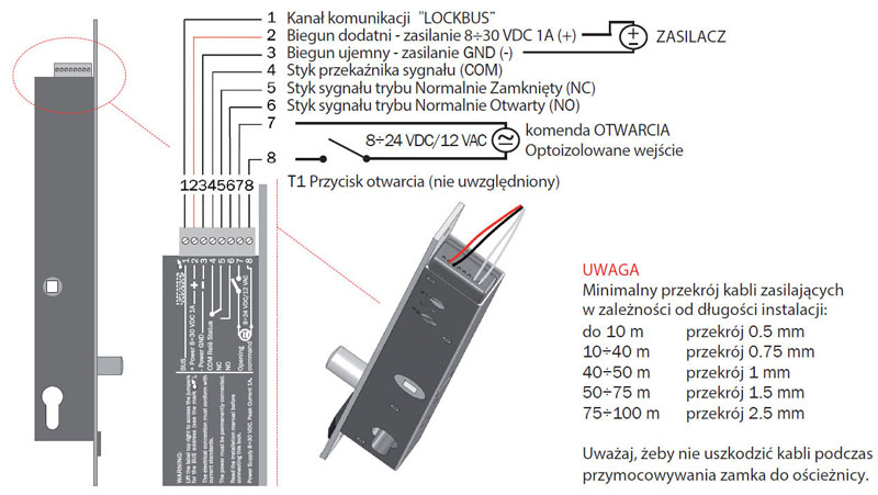 Zasilacz dedykowany do zastosowania z zamkami serii Thesis 2.0